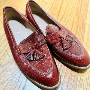 J. Crew leather tassel loafers